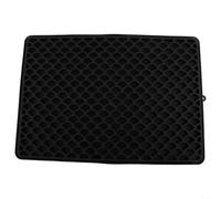 Tapis de séchage en silicone antidérapant pour une utilisation en cuisine, performance super absorbante, nettoyage et entretien sans effort (noir)