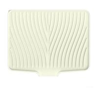 Tapis de séchage en silicone isolant thermique avec filtre à extrémité ouverte et pente surélevée pour un drainage efficace de l'eau, antidérapant pour un séchage sûr de la vaisselle, grande taille