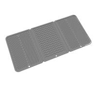 Tapis de séchage en silicone pour comptoir de cuisine - 55,9 x 27,9 cm - Housse de protection pliable à séchage rapide pour évier, cuisinière, bar, douche, appartement, dortoir, salle de bain, cuisine