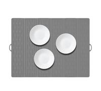 Tapis de séchage en silicone pour comptoir de cuisine - Tapis de séchage à vaisselle pour usages multiples | Grand égouttoir à vaisselle | Grand égouttoir pliable | Accessoires de cuisine pour tasses