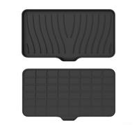 Tapis de séchage en silicone pour cuisine - avec rebord de drainage et rangement de savon pour - Compatible avec les comptoirs d'évier pour - Réutilisable, imperméable, pour un nettoyage facile - 25,4