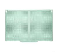 Tapis de séchage en silicone pour cuisine avec rebord de drainage, fournit un grand pour les plats et les poêles, conçu pour garder les comptoirs secs et bien rangés (vert)