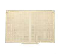 Tapis de séchage en silicone pour vaisselle de cuisine avec rebord d'évacuation d'eau pour diriger l'excès d'humidité vers l'évier et maintenir un espace de comptoir propre (beige)