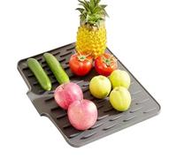 Tapis De Séchage En Silicone Pour Vaisselle | Tapis D'évier Imperméable Résistant À La Chaleur Antidérapant,Protecteur Résistant à la Chaleur à Séchage Rapide pour Maison, Évier de Cuisine, Ustensiles