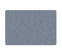 Tapis de séchage en terre de diatomée naturelle pour comptoir avec dos en silicone antidérapant, rembourré pour une protection douce de la verrerie et une absorption rapide de l'eau (30 x 40 cm, bleu)