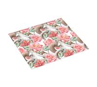 Tapis de séchage esthétique motif tête de chèvre - Tapis de séchage absorbant pour comptoir de cuisine, tapis de séchage de Noël 40,6 x 45,7 cm, tapis égouttoir à vaisselle avec boucle de suspension