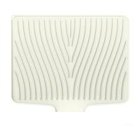 Tapis de séchage extra large en silicone avec filtre à eau à extrémité ouverte et pente surélevée pour un drainage plus rapide, isolation thermique et antidérapant pour une utilisation en cuisine (40