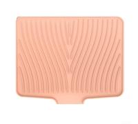 Tapis de séchage extra large en silicone avec filtre à eau à extrémité ouverte et pente surélevée pour un drainage plus rapide, isolation thermique et antidérapant pour une utilisation en cuisine (40