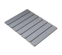 Tapis de séchage extra large en silicone pour vaisselle, super absorbant, pliable, robuste, imperméable, protecteur d'évier antidérapant en grès