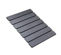 Tapis de séchage extra large en silicone pour vaisselle, super absorbant, pliable, robuste, imperméable, protecteur d'évier antidérapant en grès