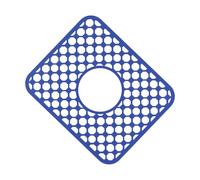 Tapis de séchage hexagonal en silicone avec trous de drainage pour éviter l'eau de la piscine - Base antidérapante - Protège l'évier de cuisine des rayures - Tapis d'évier en silicone nid d'abeille