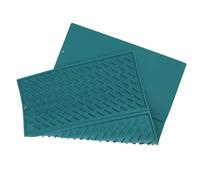 Tapis de Séchage Pliable en Silicone, 61 X 40 cm. (Verte) | Conception à séchage rapide, imperméable et réutilisable, facile à nettoyer, grande capacité