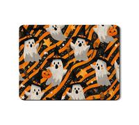 Tapis de séchage pour comptoir de cuisine, orange effrayant et noir, tapis en caoutchouc absorbant, tapis de séchage amusant en cuir PU pour protection de bar à café, 45,7 x 61 cm