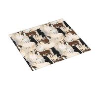 Tapis de séchage pour comptoir de cuisine - Tapis de séchage absorbant pour comptoir de cuisine, 40,6 x 45,7 cm, motif chèvre mignonne peinte avec boucle de suspension