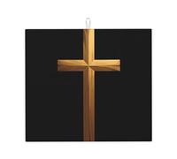 Tapis de séchage pour cuisine AKGFFDS brillant impression croix, ultra absorbant, réversible et élégant tapis de comptoir de cuisine