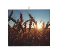 Tapis de séchage pour cuisine AKGFFDS Ears of Wheat in the Sun Printing Ultra absorbant, réversible et élégant Tapis de comptoir de cuisine