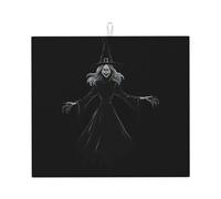 Tapis de séchage pour cuisine AKGFFDS The Evil Magic Witch Printing Ultra absorbant, réversible et élégant Tapis de comptoir de cuisine