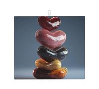 Tapis de séchage pour cuisine HHGFASD Sparkling Love motif marbre ultra absorbant, réversible et élégant tapis de comptoir de cuisine