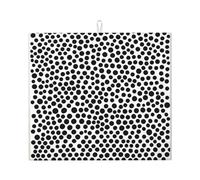 Tapis de séchage pour cuisine Motif à pois HHGFASD Ultra absorbant, réversible et élégant Tapis de comptoir de cuisine