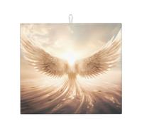 Tapis de séchage pour cuisine Motif ailes d'ange Wzywhj en éponge absorbant l'eau 45,7 x 40,6 cm