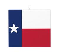 Tapis de séchage pour cuisine Motif drapeau du Texas AKGFFDS Ultra absorbant, réversible et élégant Tapis de comptoir de cuisine