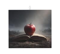 Tapis de séchage pour cuisine Motif HHGFASD on The Book Ultra absorbant, réversible et élégant Tapis de comptoir de cuisine