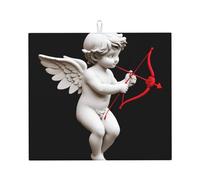 Tapis de séchage pour cuisine VVXBHGR Cupid Shooting in Love Prints Ultra absorbant, réversible et élégant Tapis de comptoir de cuisine