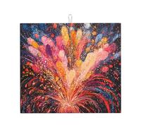 Tapis de séchage pour cuisine Wzywhj A Beautiful Night Sky avec impression scintillante en éponge absorbant l'eau 45,7 x 40,6 cm