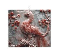 Tapis de séchage pour cuisine Wzywhj Jade Bird Image en éponge absorbant l'eau 45,7 x 40,6 cm