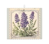 Tapis de séchage pour cuisine Wzywhj Lavande Tampon imprimé en éponge absorbant l'eau 45,7 x 40,6 cm