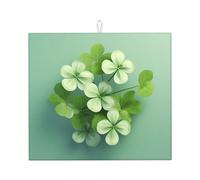 Tapis de séchage pour cuisine Wzywhj Lucky Clover en éponge absorbant l'eau 45,7 x 40,6 cm