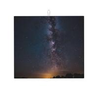 Tapis de séchage pour cuisine Wzywhj Shining Night Sky imprimé en éponge absorbant l'eau 45,7 x 40,6 cm