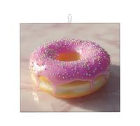 Tapis de séchage pour cuisine YTUOPWE Little Pearl Donuts Picture Ultra absorbant, réversible et élégant Tapis de comptoir de cuisine