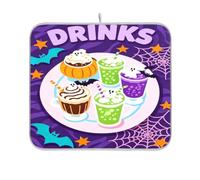 Tapis de séchage pour fête, boissons, cuisine, vaisselle 40,6 x 45,7 cm | Tapis de comptoir de cuisine résistant à la chaleur pour lave-vaisselle, sèche-linge, porte-ustensiles