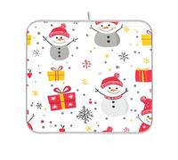 Tapis de séchage rouge pour comptoir de cuisine, plan de travail, friteuse à air chaud, 40,6 x 45,7 cm