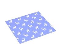 Tapis de séchage simple en forme de chèvre blanche de dessin animé - Tapis de séchage absorbant pour comptoir de cuisine, tapis de séchage de Noël de 40,6 x 45,7 cm, tapis égouttoir à vaisselle avec