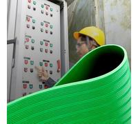 Tapis de sécurité électrique en caoutchouc, isolé pour une protection 10 KV, essentiel pour les électriciens dans les laboratoires, les usines et les ateliers