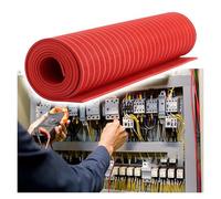 Tapis de sécurité isolant électrique, haute tension, imperméable, non conducteur, pour salles de distribution électrique et zones dangereuses