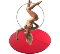 Tapis de sécurité pliable pour pole dance et yoga, coussin en mousse EPE avec housse antidérapante en cuir PU pour l'exercice et la protection contre les chocs