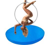 Tapis de sécurité pliable pour pole dance et yoga, coussin en mousse EPE avec housse antidérapante en cuir PU pour l'exercice et la protection contre les chocs
