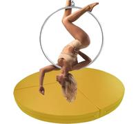Tapis de sécurité pliable pour pole dance et yoga, coussin en mousse EPE avec housse antidérapante en cuir PU pour l'exercice et la protection contre les chocs