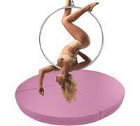 Tapis de sécurité pliable pour pole dance et yoga, coussin en mousse EPE avec housse antidérapante en cuir PU pour l'exercice et la protection contre les chocs
