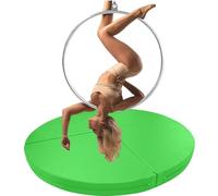 Tapis de sécurité pliable pour pole dance et yoga, coussin en mousse EPE avec housse antidérapante en cuir PU pour l'exercice et la protection contre les chocs