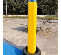 Tapis de sécurité pour bâton de basket-ball, rembourrage en mousse de 2,1 m pour garage et aire de jeux, design enveloppant pour poteaux de 5,1 à 30,5 cm, protection durable pour activités de plein