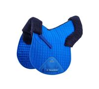 Tapis de selle amortisseur mouton synthétique intégré Premier Equine GP/Jump Numnah Bleu Full