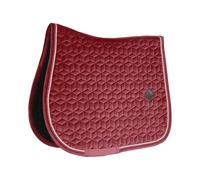 Tapis de selle COB - Bordeaux - Velours - Saut d'obstacles