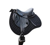 Tapis de selle de saut pour cheval Montar Fair Noir Cob
