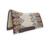 Tapis de selle en laine pour cheval Pool's Texas Western Beige TU
