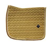 Kentucky Horsewear Tapis de Selle de Dressage "Velvet" - jaune moutarde