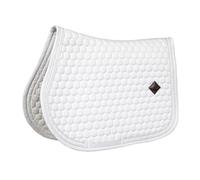 Tapis de selle FULL - Blanc/Blanc - Saut d'obstacles